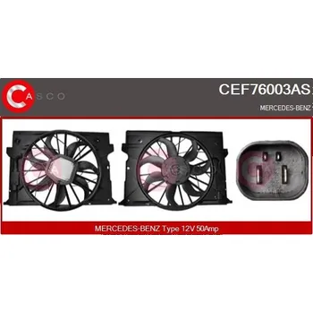 Chladič motoru Elektromotor, větrák chladiče CASCO CEF76003AS