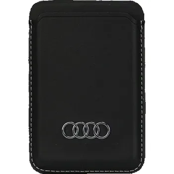 Peněženka Audi Audi Synthetic Leather Wallet Card Slot Card Black/black MagSafe AU-MSCH-Q3/D1-BK