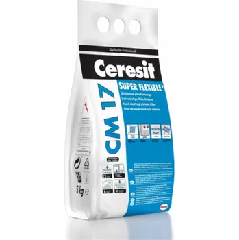 Stavební chemie CERESIT Vysoce elastické lepidlo CM17 C2TE S1 na obklady a dlažbu, 5 kg