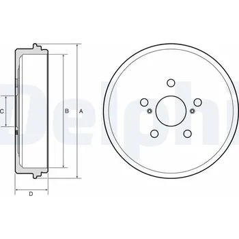 Brzdový buben Brzdový buben DELPHI BF654