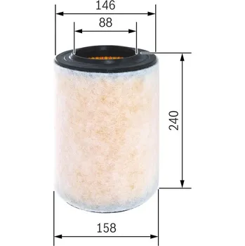 Vzduchový filtr Vzduchový filtr BOSCH F 026 400 298