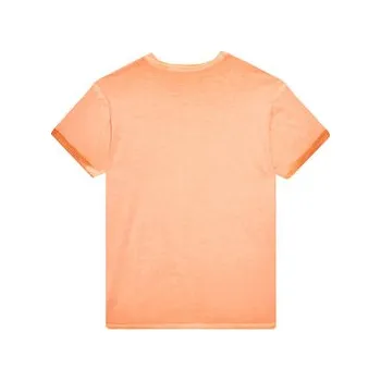 Pánská móda United Colors Of Benetton T-Shirt 3085C10P9 Oranžová Regular Fit 122