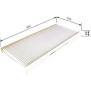 Ventilátor topení a klimatizace Filtr, vzduch v interiéru BOSCH 1 987 431 181