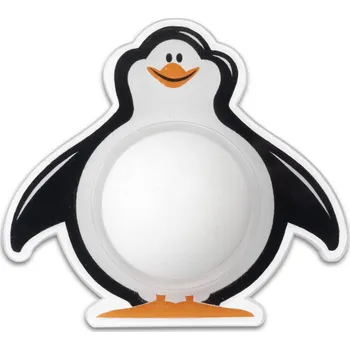 Zarážka Inofix Dveře tučňák Lepidla Bílá/Černá PVC