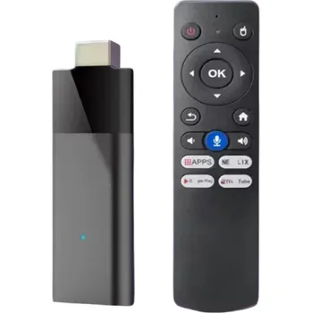 Multimediální centrum Mini TV Stick Android 14 2+16 GB HDMI 8K Bluetooth 5.2 Wi-Fi 2,4/5 GHz Čtyřjádrový Hlasové ovládání ATV Smart TV MP4 MOV VOB Domácí zábava