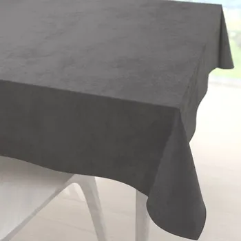 ubrus Velký sametový čtvercový ubrus Velvet Premium SVP-017 Tmavě šedý 150x150 cm