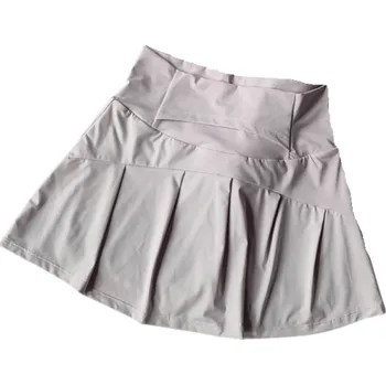 Dámská sukně Letní sportovní skládané kraťasy sukně s vysokým pasem Rychleschnoucí tenká sukně se zadní kapsou na běh cvičení tenis fitness fialová L
