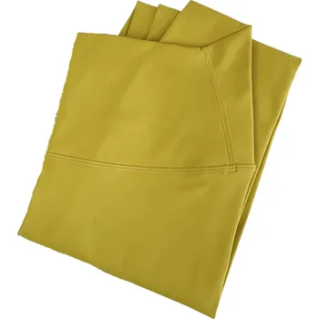 Dámské legíny Dámské sportovní legíny na jógu s vysokým pasem Prodyšné rychleschnoucí fitness legíny do posilovny Elastické kalhoty na cvičení hořčicová M