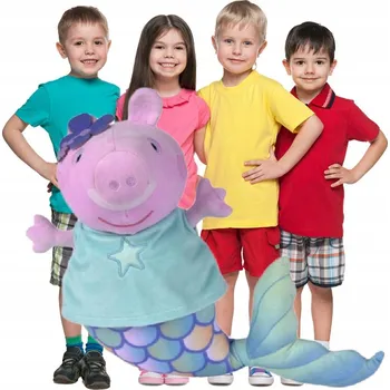 plyšák Plyšák prasátko Prasátko Peppa Mořská panna 30 cm SKVĚLÁ KVALITA