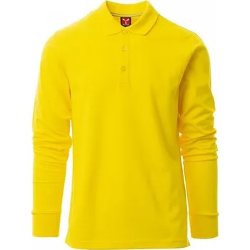 Pánské tričko Payperwear Pánská polokošile Florence s dlouhým rukávem Barva: Žlutá, Velikost: 3XL