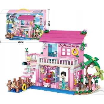 ostatní stavebnice Hračky z kostek ve vile u pláže