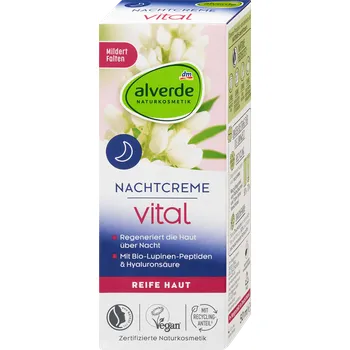 Pleťový krém alverde NATURKOSMETIK noční pleťový krém Vital