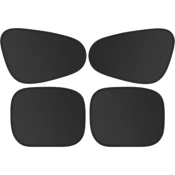 Sada 4ks Elektrostatická sluneční clona na boční okna auta 4vrstvá UV ochrana Antireflexní úprava Přední i zadní stínítko do auta Interiérový doplněk