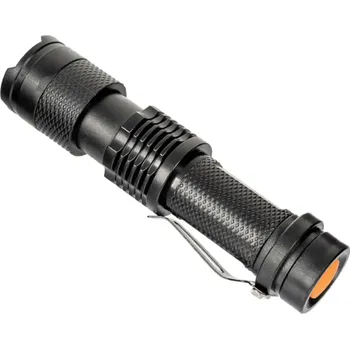 Svítilna Voděodolná taktická LED svítilna 9,5–10 cm IP67 s možností zaostření Kompaktní baterka Protiskluzové tělo Zesílený plast Outdoor světlo