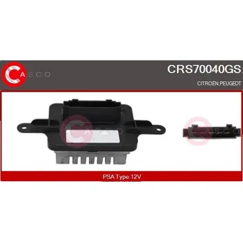 Odpor, vnitřní tlakový ventilátor CASCO CRS70040GS