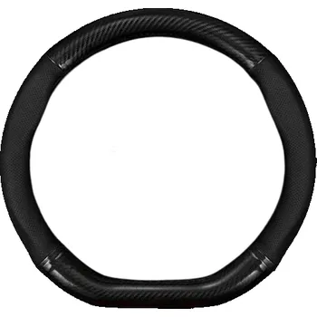 Potah sedadla Univerzální kryt na D volant 36x38 cm Mikrovláknová kůže Protiskluzový 3D design Uhlíková vlákna Prodyšný Auto doplněk Odolný návlek