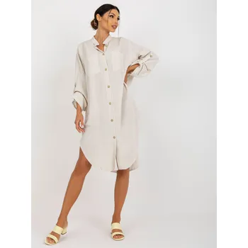 Dámské šaty Šaty TW-SK-BE-199D.85P Och Bella Barva: Béžová - světle, Velikost: L/XL