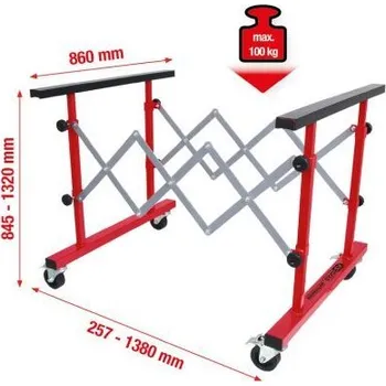 Auto-moto Transportní vozík, prostředek k uchycení vozidla KS TOOLS 500.8100