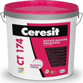 Omítka CERESIT Silikátovo-silikonová omítka CT174, základní, efekt kamene 2 mm, 25 kg
