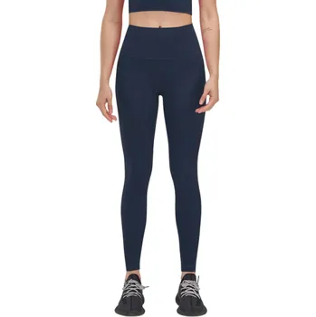 Dámské legíny Dámské nylonové jógové legíny do posilovny Pohodlné fitness legíny s vysokým pasem Elastické prodyšné sportovní kalhoty tmavě modrá S