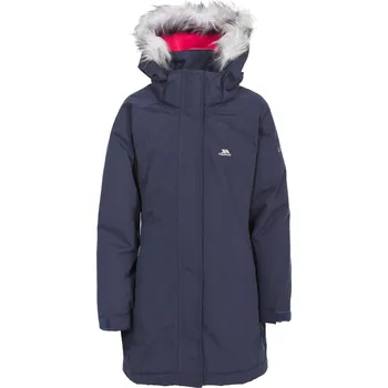 Dívčí oblečení TRESPASS Dívčí nepromokavá bunda s kapucí 7 LET MODRÁ