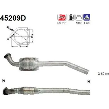 Katalyzátor Katalyzátor AS 45209D