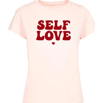 Ladies Wording - Self Love Box Tee - pink M