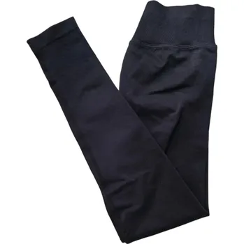 Dámské legíny Dámské bezešvé sportovní legíny na cvičení Fitness kalhoty s elastickým pasem Po kotníky Tvarující legíny na jógu a běh černá XS