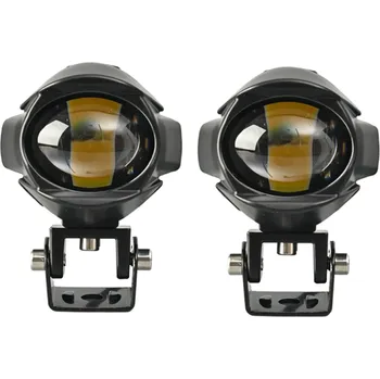 Osvětlení pro motocykl 2 ks Motocyklové LED světlomety 25 W IP67 Bodové světlo Teplá a studená bílá 9–85 V DC Dvojitý držák Univerzální montáž