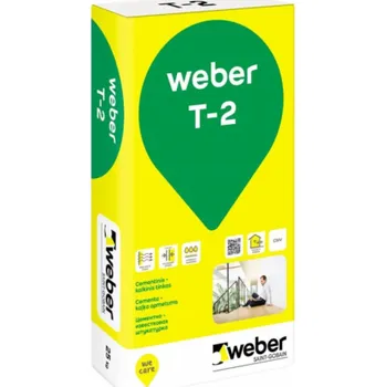 Omítka WEBER Cementovo-vápenná omítka T-2, 25 kg.