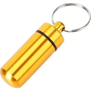 Úložný box Přenosný vodotěsný hliníkový úložný box na pilulky | úložný box, organizér - Č. 4