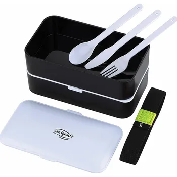 Obědář s příborem San Ignacio Modrá Bílá/Černá 1,2 L