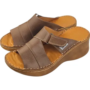 Dámské pantofle 3053 - 006 zdravotní dámské kožené nazouváky s podporou příčné klenby nožní 38