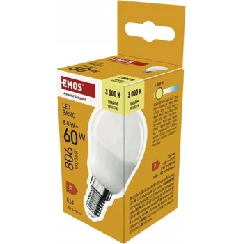 Žárovka LED žárovka Basic MINI GLOBE E14 / 8,8 W (60 W) / 806 lm / Teplá bílá