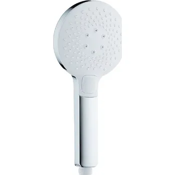 Sprchová hlavice FLIP Kulatá sprchová Sprchová Hlavice Ø 11 s tlačítkem a 3 funkcemi, chrom/bílá