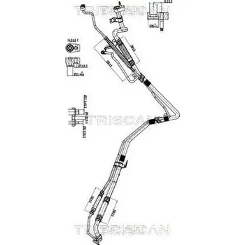 Auto-moto Vysokotlaké / nízkotlaké vedení, klimatizace TRISCAN 9010 16056