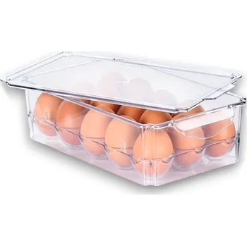 Dóza na potraviny Vilde Organizér na 15 ks vajec transparentní