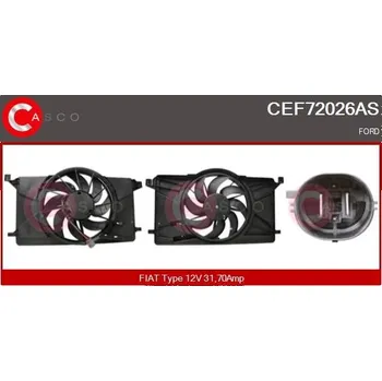 Chladič motoru Elektromotor, větrák chladiče CASCO CEF72026AS
