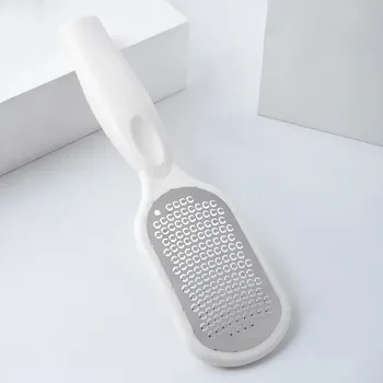 Profesionální pilník na paty z oceli pro odstranění kuřích ok | pedikúra, péče o nohy - Bílý