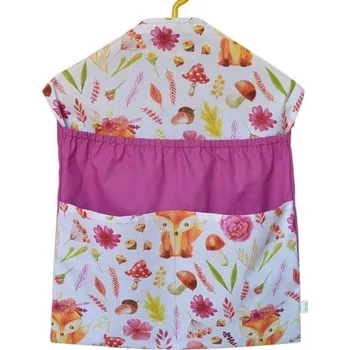 školní kapsář Šatoli.cz Kapsář do školky s gumou fuchsiová Lišky