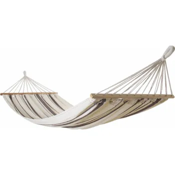 Houpací síť Houpací síť DOMOLETTI 10212_DI, bílá, hnědá, 200×100 cm