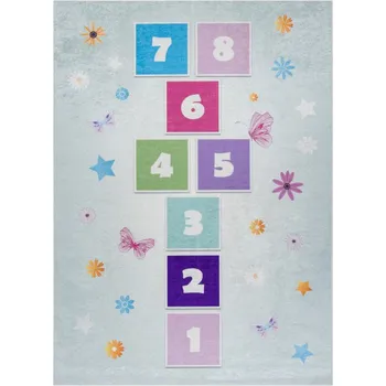 Koberec Dětský koberec protiskluzový BAMBINO 1075 Třídy, čísla zelený
