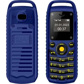 Mobilní telefon SERVO Mini tlačítkový telefon SERVO OLED 2G Dual SIM Bluetooth Micro USB Slot na microSD Odnímatelná baterie 380 mAh Podpora více jazyků modrá