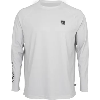 Rybářské oblečení Tričko Preston Grey Performance Sun Shirt UPF-40 Velikost XXXXL
