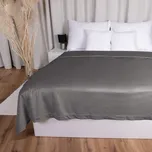 Sametový přehoz na postel Velvet Premium SVP-017 Tmavě šedý 140x200 cm