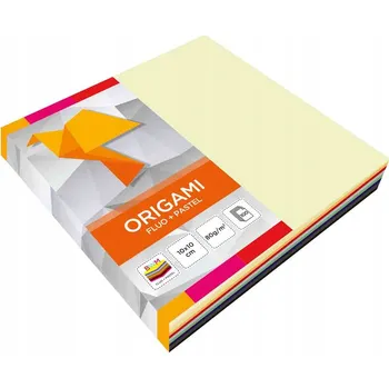 Obraz Origami papír 10x10 cm, malé kartičky na skládání, ruční práce Interdruk sada papírů na origami, kreativní skládání, 100 listů, 80 g/m2