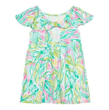 Dámské oblečení United Colors Of Benetton Letní šaty 34VAGV010 Barevná Relaxed Fit 116