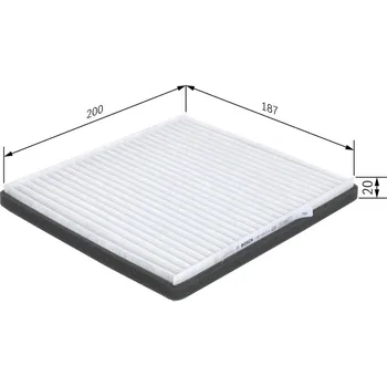 Ventilátor topení a klimatizace Filtr, vzduch v interiéru BOSCH 1 987 435 013