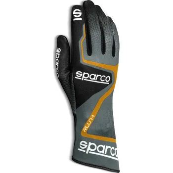 Rukavice Kartingové rukavice Sparco Rush, barva: šedo oranžová, velikost: 13
