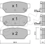 Sada brzdových destiček, kotoučová brzda CIFAM 822-396-0